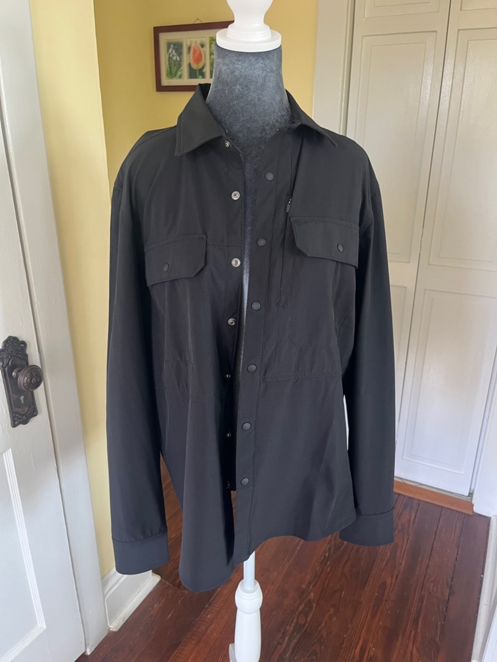 The North Face Men's Black Lightweight Utility Shirt Jacket/ Shell